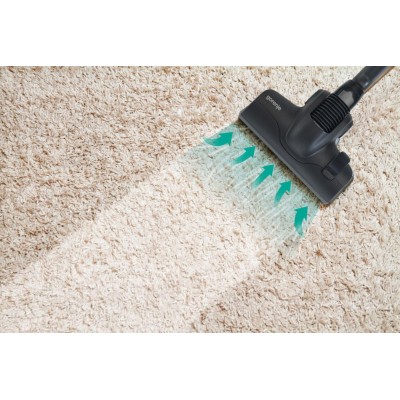 Пилосос Gorenje мішковий, 890Вт, 4л, HEPA, телескоп, LED-дисплей, турбощітка, чорний (VCE48AFBKGO)