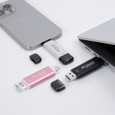 Портативний SSD Transcend 512GB USB 3.1 Gen 2 Type-A + Type-C ESD310 Чорний (TS512GESD310C) Портативний SSD Transcend 512GB USB 3.1 Gen 2 Type-A + Type-C ESD310 Чорний (TS512GESD310C)