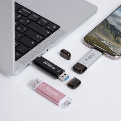Портативний SSD Transcend 512GB USB 3.1 Gen 2 Type-A + Type-C ESD310 Чорний (TS512GESD310C) Портативний SSD Transcend 512GB USB 3.1 Gen 2 Type-A + Type-C ESD310 Чорний (TS512GESD310C)