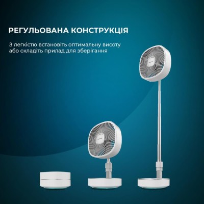 Портативний вентилятор CECOTEC Telescopic fan EnergySilence 1000 FoldAir Portable (CCTC-08361) Портативний вентилятор CECOTEC Telescopic fan EnergySilence 1000 FoldAir Portable (CCTC-08361)