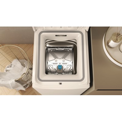 Пральна машина Whirlpool вертикальна, 6кг, 1200, A+++, 60см, дисплей, інвертор, білий (TDLRB6241BSUA)