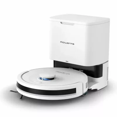 Робот-пилосос Rowenta миючий X-PLORER Serie 90+, 6000ПаВт, h=9.7см, 0.26л, конт пил -0.29л, автон. робота до 270хв, білий (RR879