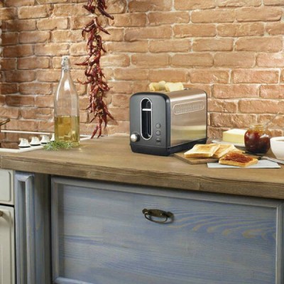 Тостер Gorenje, 950Вт, функц. розморожування, автовідключення, пластик + металл, чорний (T1100CLBK)
