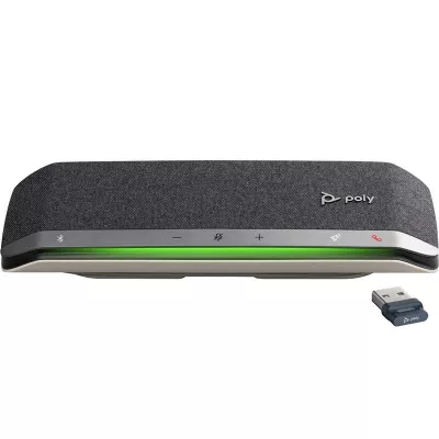 Спікерфон Poly Sync 40+ -M з адаптером BT700A, 3 x Bi-Mic, радіус 2,5 м, USB-A, USB-C, Bluetooth, сірий