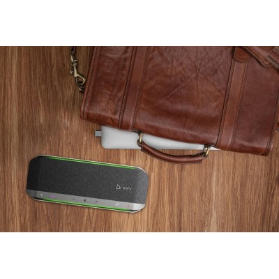 Спікерфон Poly Sync 40+ -M з адаптером BT700A, 3 x Bi-Mic, радіус 2,5 м, USB-A, USB-C, Bluetooth, сірий