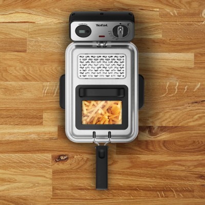Фритюрниця Tefal Filtra Pro, 2400Вт, ємність-3л, механічне керув., від 150°C до 190°C нержавіюча сталь, чорний (FR511170)