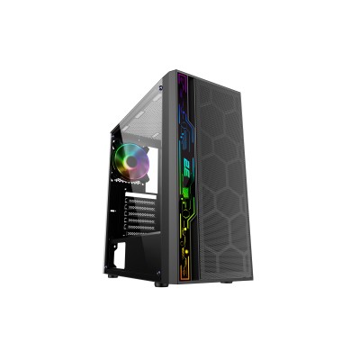 Корпус 2E GAMING Spero G2052 без БЖ 2xUSB3.0, 1xUSB2.0, 1x120мм ARGB, 2x120мм, VGA 345мм, LCS ready, TG Side Panel, ATX, чорний 