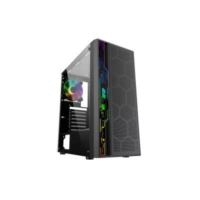 Корпус 2E GAMING Spero G2052 без БЖ 2xUSB3.0, 1xUSB2.0, 1x120мм ARGB, 2x120мм, VGA 345мм, LCS ready, TG Side Panel, ATX, чорний