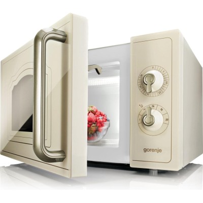 Мікрохвильова піч Gorenje, 20л, мех. керув., 700Вт, бежевий (MO4250TCLI) Мікрохвильова піч Gorenje, 20л, мех. керув., 700Вт, бежевий (MO4250TCLI)
