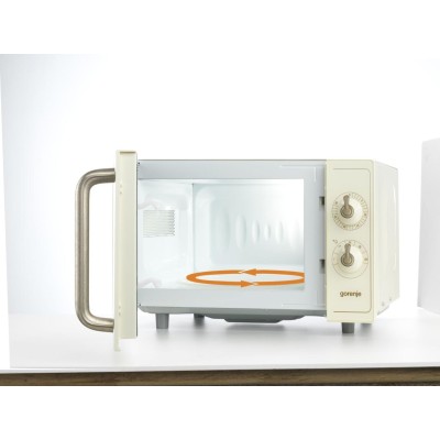 Мікрохвильова піч Gorenje, 20л, мех. керув., 700Вт, бежевий (MO4250TCLI) Мікрохвильова піч Gorenje, 20л, мех. керув., 700Вт, бежевий (MO4250TCLI)