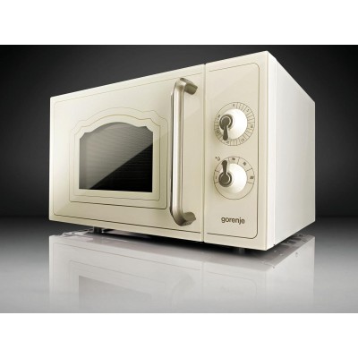 Мікрохвильова піч Gorenje, 20л, мех. керув., 700Вт, бежевий (MO4250TCLI) Мікрохвильова піч Gorenje, 20л, мех. керув., 700Вт, бежевий (MO4250TCLI)