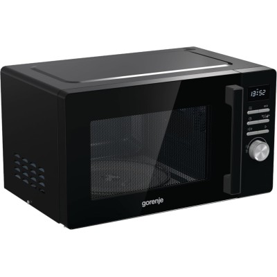Мікрохвильова піч Gorenje, 23л, електр. керув., 800Вт, гриль, дисплей, чорний (MO23A3BH)
