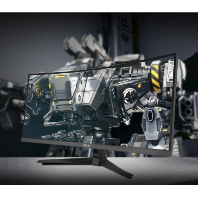 Монітор Asus 34" TUF Gaming VG34VQ3B 2xHDMI, 2xDP, 4xUSB, MM, VA, 3440x1440, 21:9, 180Hz, 1ms, DCI-P3 90%, CURVED, AdaptiveSync,