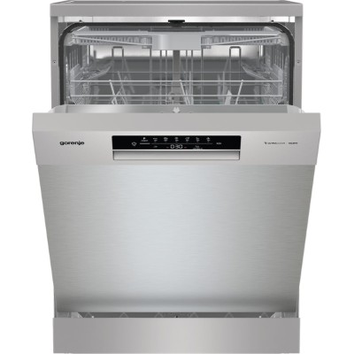 Посудомийна машина Gorenje, 16компл., A+++, 60см, дисплей, 3 кошика, AquaStop, сірий (GS643E90X)