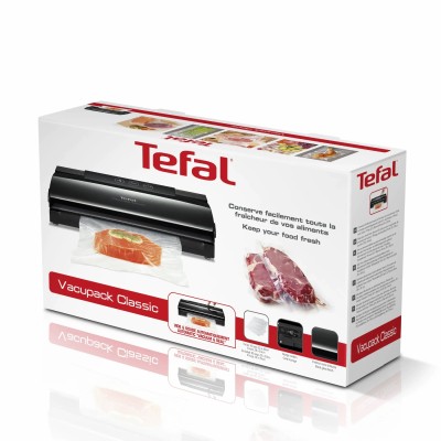 Вакууматор Tefal Classic для пакетів, 35см, електронне керування, +18 пакетів,, пластик, чорний (VT254070)