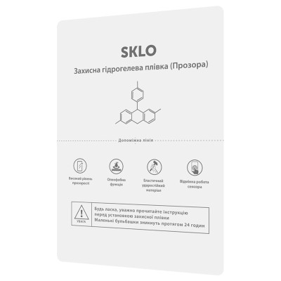 Захисна гідрогелева плівка SKLO розхідник TABLET до 11" (упаковка 10 шт.) Прозорий