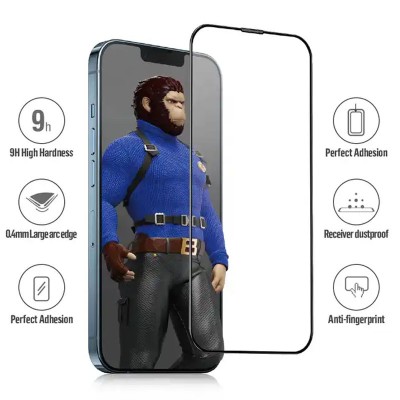 Захисне 2.5D скло Blueo Corning Gorilla Glass для Apple iPhone 15 Plus / 16 Plus (6.7") Чорний Захисне 2.5D скло Blueo Corning Gorilla Glass для Apple iPhone 15 Plus / 16 Plus (6.7") Чорний