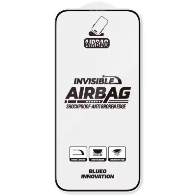 Захисне 3D скло Blueo Invisible Airbag Anti-broken для Apple iPhone 14 Pro Max / 15 Plus /16 Plus Чорний Захисне 3D скло Blueo Invisible Airbag Anti-broken для Apple iPhone 14 Pro Max / 15 Plus /16 Plus Чорний