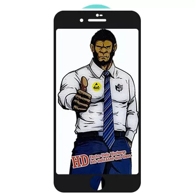 Захисне скло iPhone 7/8/SE 2020/SE 2 5D Anti-static Pro (тех.пак) Чорний