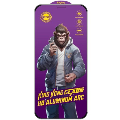 Захисне скло 5D Anti-static Purple (тех.пак) для Apple iPhone 12 Pro / 12 (6.1") Чорний Захисне скло 5D Anti-static Purple (тех.пак) для Apple iPhone 12 Pro / 12 (6.1") Чорний