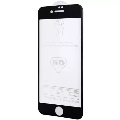 Захисне скло iPhone 7/8/SE 2020/SE 2 5D Hard (full glue) (тех.пак) Чорний