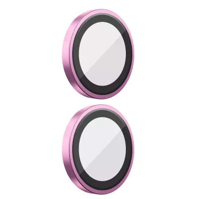 Захисне скло BlueO Metal на камеру для Apple iPhone 16 (6.1") / 16 Plus (6.7") Рожевий / Pink