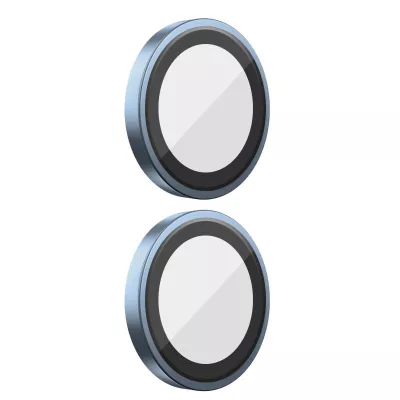 Захисне скло BlueO Metal на камеру для Apple iPhone 16 (6.1") / 16 Plus (6.7") Синій / Blue