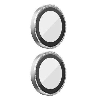 Захисне скло BlueO Metal на камеру для Apple iPhone 16 (6.1") / 16 Plus (6.7") Срібний / Silver Diamond