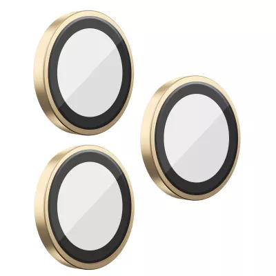 Захисне скло BlueO Metal на камеру для Apple iPhone 16 Pro / 16 Pro Max / 15 Pro / 15 Pro Max Золотий / Gold Titanium