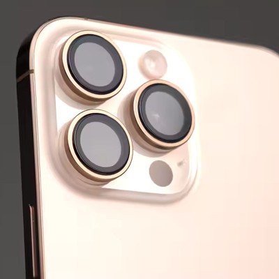 Захисне скло BlueO Metal на камеру для Apple iPhone 16 Pro / 16 Pro Max / 15 Pro / 15 Pro Max Золотий / Gold Titanium Захисне скло BlueO Metal на камеру для Apple iPhone 16 Pro / 16 Pro Max / 15 Pro / 15 Pro Max Золотий / Gold Titanium