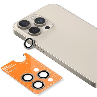 Захисне скло BlueO Metal на камеру для Apple iPhone 16 Pro / 16 Pro Max / 15 Pro / 15 Pro Max Сірий / Natural Titanium Захисне скло BlueO Metal на камеру для Apple iPhone 16 Pro / 16 Pro Max / 15 Pro / 15 Pro Max Сірий / Natural Titanium