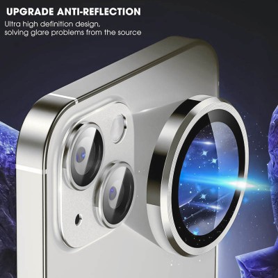 Захисне скло Metal Classic на камеру (в упак.) для Apple iPhone 15 (6.1") / 15 Plus (6.7") Срібний / Silver Захисне скло Metal Classic на камеру (в упак.) для Apple iPhone 15 (6.1") / 15 Plus (6.7") Срібний / Silver