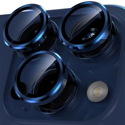 Захисне скло Metal Classic на камеру (в упак.) для Apple iPhone 15 Pro (6.1") / 15 Pro Max (6.7") Синій / Dark Blue Захисне скло Metal Classic на камеру (в упак.) для Apple iPhone 15 Pro (6.1") / 15 Pro Max (6.7") Синій / Dark Blue
