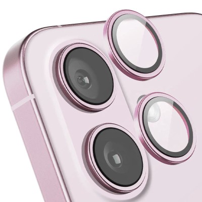 Захисне скло Metal Classic на камеру (в упак.) для Apple iPhone 16 (6.1") / 16 Plus (6.7") Рожевий / Pink Захисне скло Metal Classic на камеру (в упак.) для Apple iPhone 16 (6.1") / 16 Plus (6.7") Рожевий / Pink