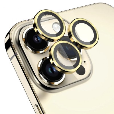 Захисне скло Metal Classic на камеру (в упак.) для Apple iPhone 16 Pro (6.3") / 16 Pro Max (6.9") Золотий / Gold Захисне скло Metal Classic на камеру (в упак.) для Apple iPhone 16 Pro (6.3") / 16 Pro Max (6.9") Золотий / Gold