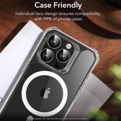 Захисне скло Metal Classic на камеру (в упак.) для Apple iPhone 16 Pro (6.3") / 16 Pro Max (6.9") Срібний / Silver Захисне скло Metal Classic на камеру (в упак.) для Apple iPhone 16 Pro (6.3") / 16 Pro Max (6.9") Срібний / Silver