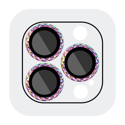Захисне скло Metal Shine на камеру (в упак.) для Apple iPhone 15 Pro (6.1") / 15 Pro Max (6.7") Бузковий / Rainbow Захисне скло Metal Shine на камеру (в упак.) для Apple iPhone 15 Pro (6.1") / 15 Pro Max (6.7") Бузковий / Rainbow