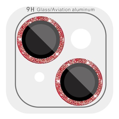 Захисне скло Metal Sparkles на камеру (в упак.) для Apple iPhone 15 (6.1") / 15 Plus (6.7") Червоний / Red Захисне скло Metal Sparkles на камеру (в упак.) для Apple iPhone 15 (6.1") / 15 Plus (6.7") Червоний / Red