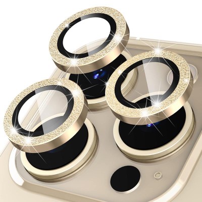 Захисне скло Metal Sparkles на камеру (в упак.) для Apple iPhone 15 Pro (6.1") /15 Pro Max (6.7") Золотий / Gold Захисне скло Metal Sparkles на камеру (в упак.) для Apple iPhone 15 Pro (6.1") /15 Pro Max (6.7") Золотий / Gold