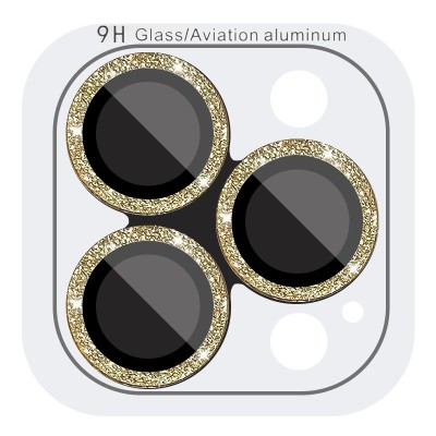 Захисне скло Metal Sparkles на камеру (в упак.) для Apple iPhone 15 Pro (6.1") /15 Pro Max (6.7") Золотий / Gold Захисне скло Metal Sparkles на камеру (в упак.) для Apple iPhone 15 Pro (6.1") /15 Pro Max (6.7") Золотий / Gold
