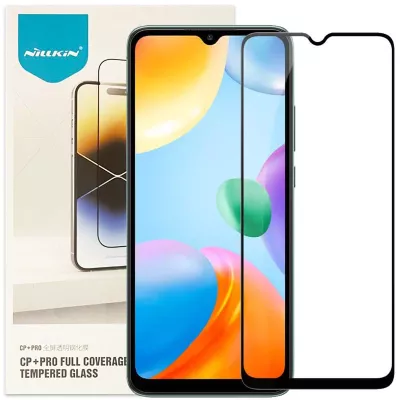 Захисне скло Nillkin (CP+PRO) для Xiaomi Redmi 10C / Poco C40 / 12C Чорний