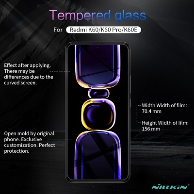Захисне скло Nillkin (H) для Xiaomi Redmi K60 / K60 Pro / K60E / Poco F5 Pro Прозорий Захисне скло Nillkin (H) для Xiaomi Redmi K60 / K60 Pro / K60E / Poco F5 Pro Прозорий