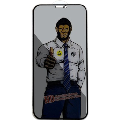 Захисне скло Privacy 5D Anti-Static (тех.пак) для Apple iPhone 12 Pro / 12 (6.1") Чорний Захисне скло Privacy 5D Anti-Static (тех.пак) для Apple iPhone 12 Pro / 12 (6.1") Чорний