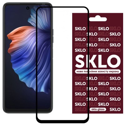 Захисне скло SKLO 3D для TECNO Camon 18 / 18P Чорний Захисне скло SKLO 3D для TECNO Camon 18 / 18P Чорний