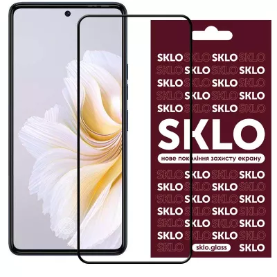 Захисне скло SKLO 3D для TECNO Pova Neo 3 (LH6n) Чорний