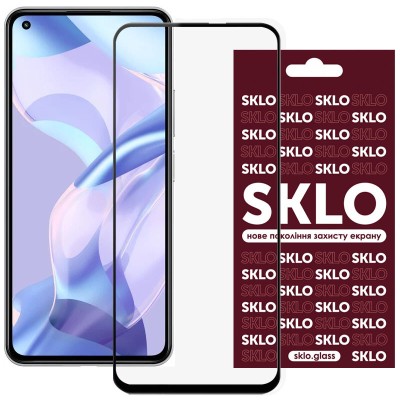 Захисне скло SKLO 3D для Xiaomi Mi 11 Lite Чорний Захисне скло SKLO 3D для Xiaomi Mi 11 Lite Чорний