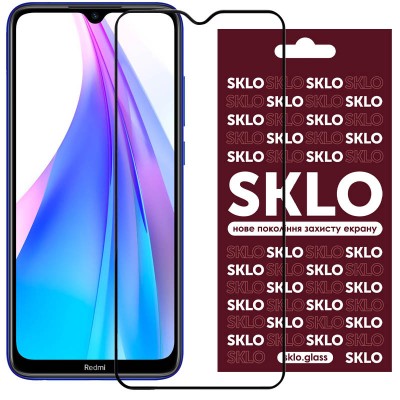 Захисне скло SKLO 3D для Xiaomi Redmi Note 8T Чорний Захисне скло SKLO 3D для Xiaomi Redmi Note 8T Чорний