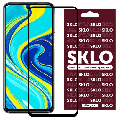 Захисне скло SKLO 3D для Xiaomi Redmi Note 9s / Note 9 Pro / Note 9 Pro Max Чорний Захисне скло SKLO 3D для Xiaomi Redmi Note 9s / Note 9 Pro / Note 9 Pro Max Чорний