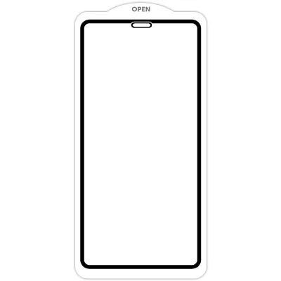 Захисне скло IPhone XS Max/11 Pro Max/11 Pro Max SKLO 5D (тех.пак) Чорний / Біла підкладка