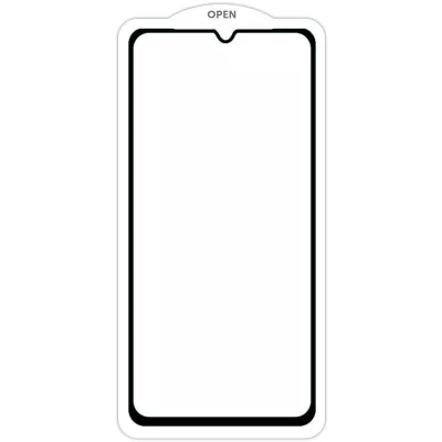 Захисне скло SKLO 5D (тех.пак) для Realme C35 Чорний / Біла підкладка